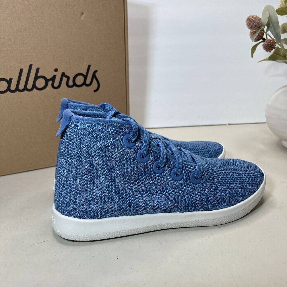 AllBirds Tree Topper Sneakers Lace Up High Top Casual Shoes Blue Men's US 7 NWB